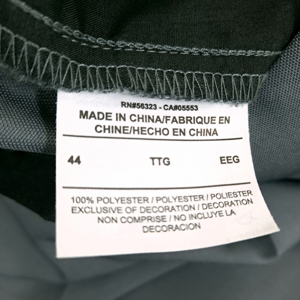 NIKE Men's Big & Tall Dri-FIT Pants Gray Pleated Rubber Grip - Size 44 Unhemmed - Picture 8 of 8